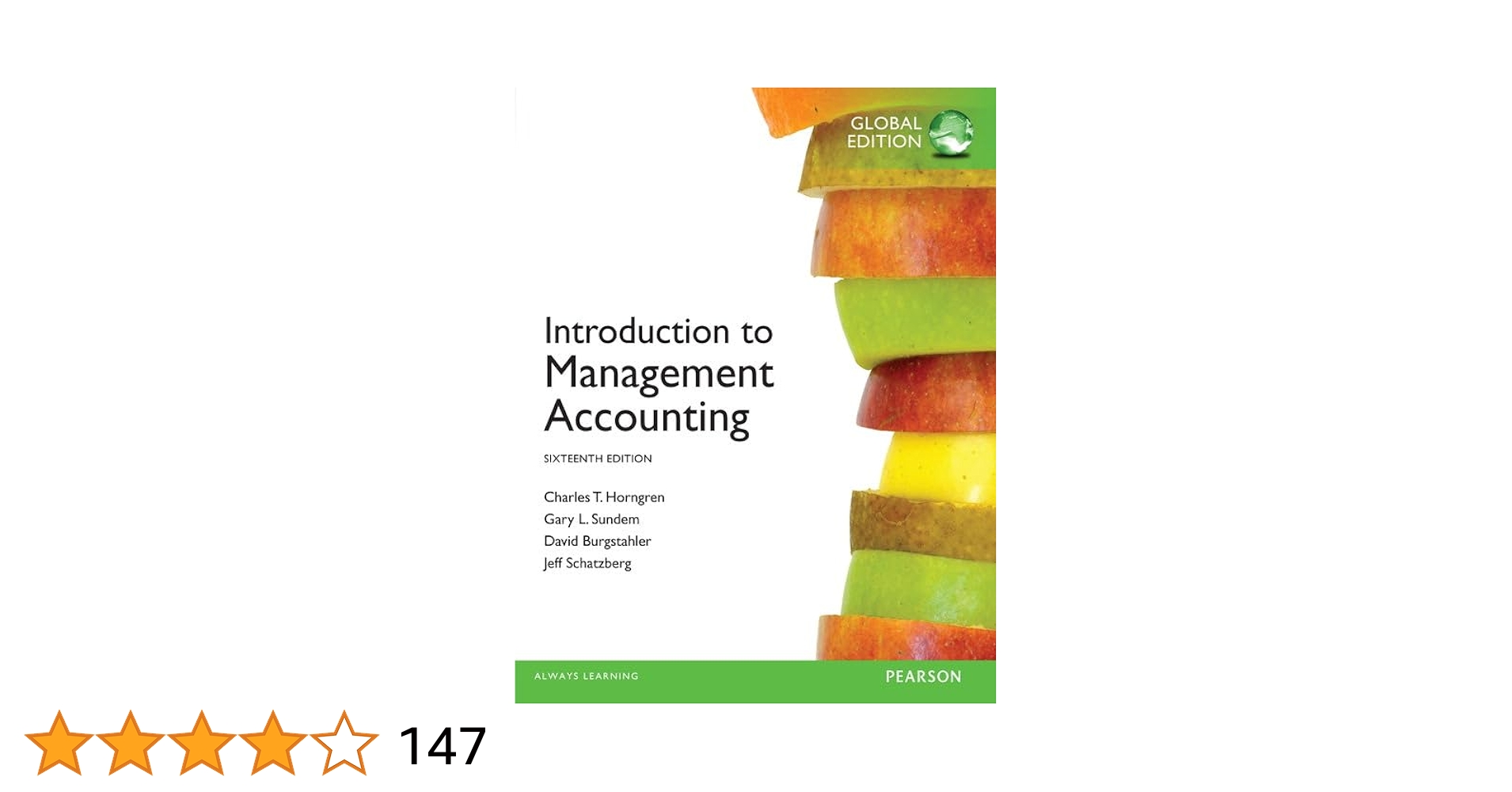 Introduction to Management Accounting Global Edition